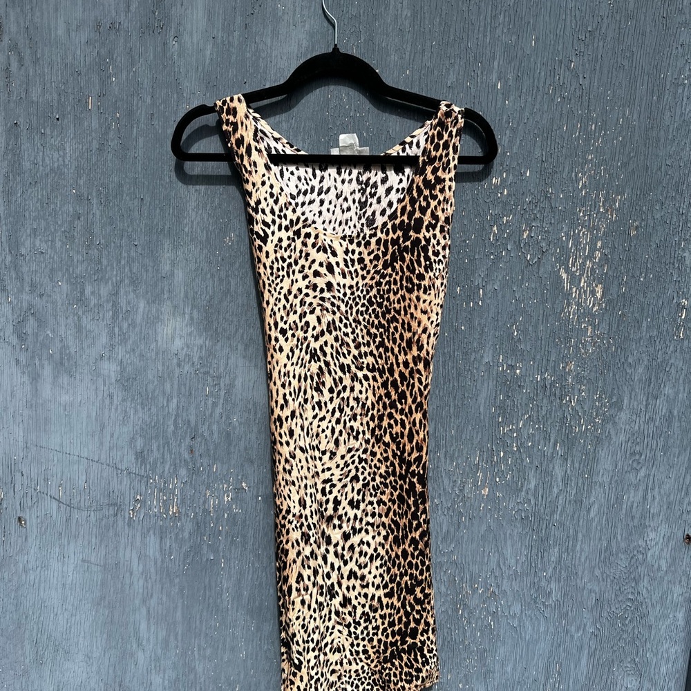 Vintage Connie Choi Animal Print Dress
